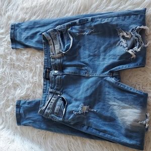 The Style Between Us Women's Distressed Denim Jeans Long Pants Size 7